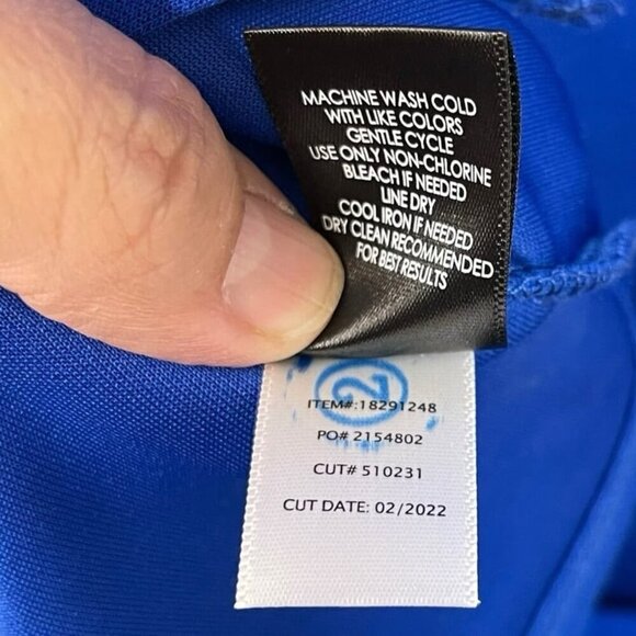 Torrid Midi Studio Cupro Bodycon Dress Blue Women’s Size 1X 14/16 NWT NEW - Picture 7 of 9